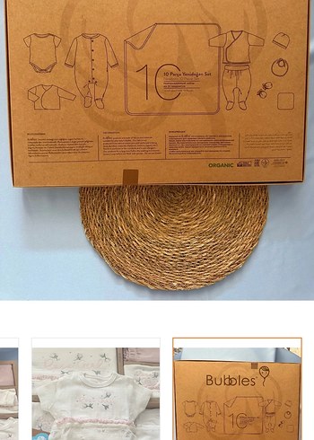 %100 organik 10 parça erkek bebek hastane çıkışı - Görsel 2