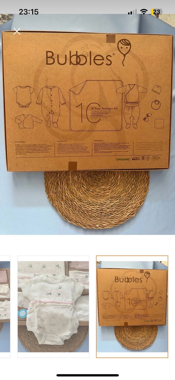 %100 organik 10 parça erkek bebek hastane çıkışı - Görsel 2