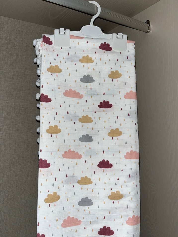 Çok Renkli Bulut Desenli Çocuk Battaniyesi - Görsel 2