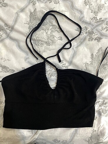 s Beden Bershka Boğaz Askılı Crop