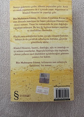 Bin Muhteşem Güneş - Khaled Hosseini - Görsel 2