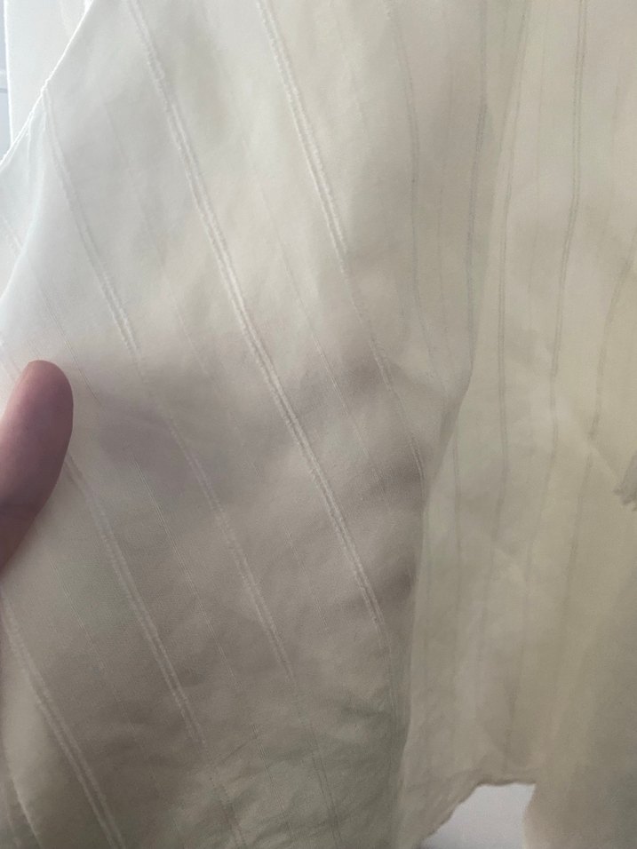 Kadın Beyaz Keten Bohem Salaş Gömlek - Görsel 3