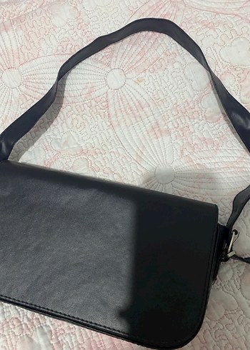 Siyah Deri Kadın Omuz Çantası - Görsel 2