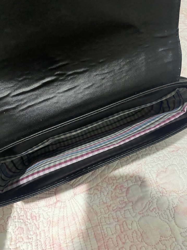 Siyah Deri Kadın Omuz Çantası - Görsel 4