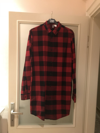 H&M Uzun ekose gömlek
