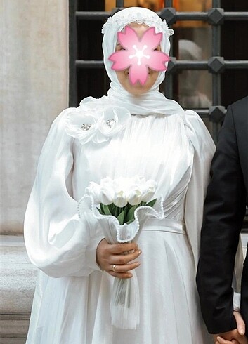 44 Beden Tesettür Nikah Elbisesi