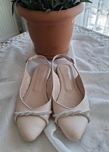 Bej Kadın Akşam Ayakkabısı - Görsel 5