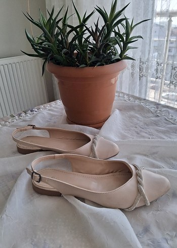 Bej Kadın Akşam Ayakkabısı - Görsel 4