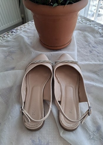 Bej Kadın Akşam Ayakkabısı - Görsel 6