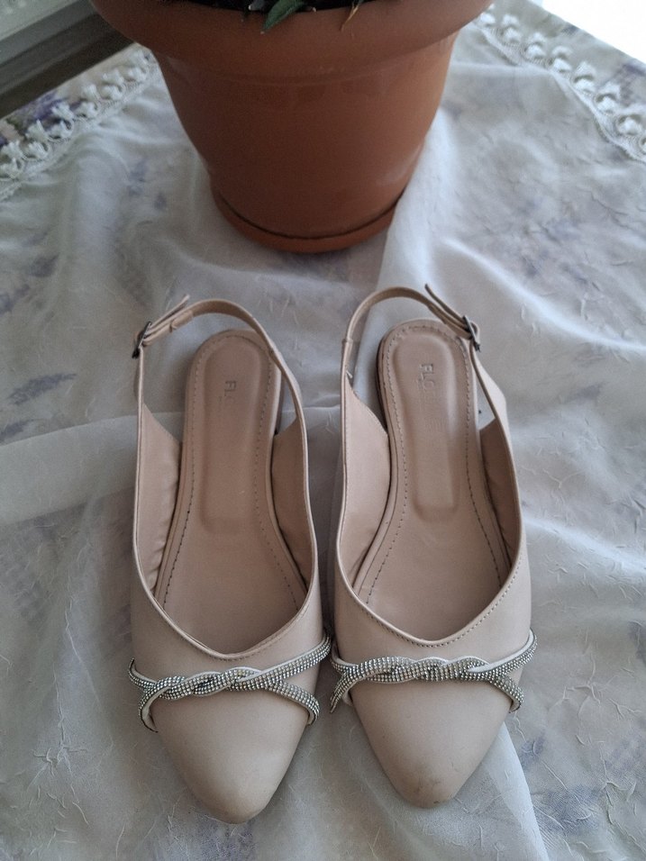 Bej  Kadın Akşam Ayakkabısı - Görsel 2