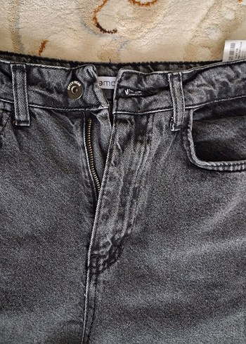 Gri Regular Fit Kadın Denim Pantolon - Görsel 4