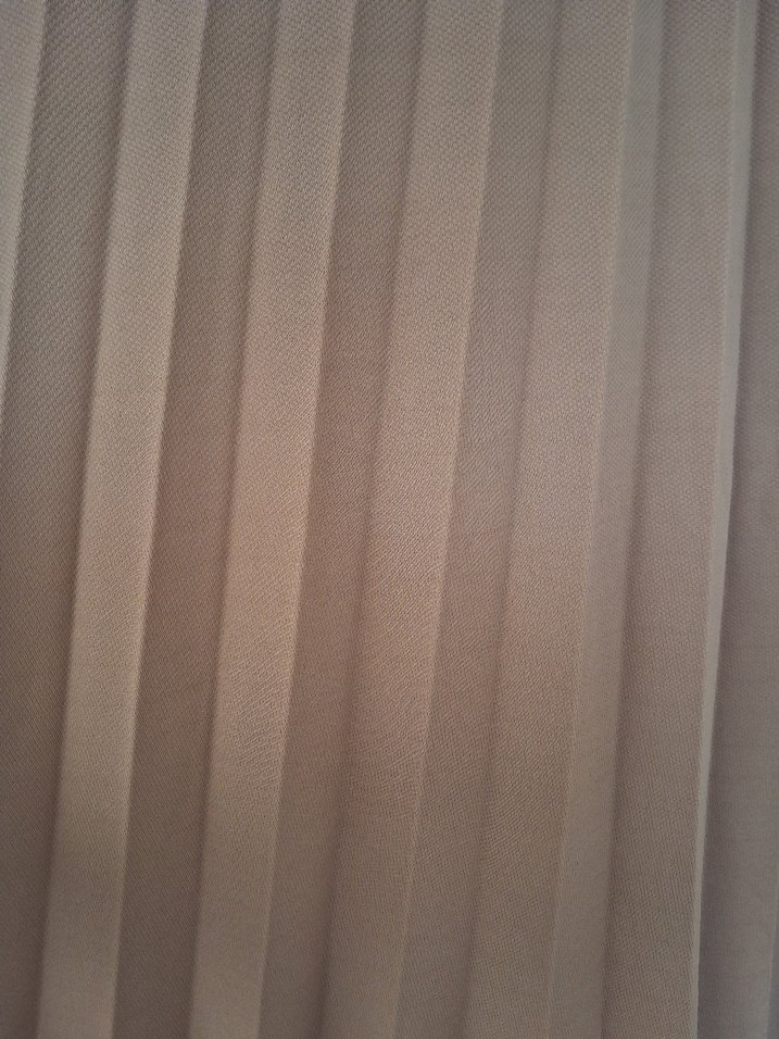 Bej Pileli Uzun Kadın Etek - Görsel 3