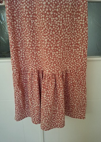 Bej Uzun Kollu Bohem Uzun Elbise - Görsel 2