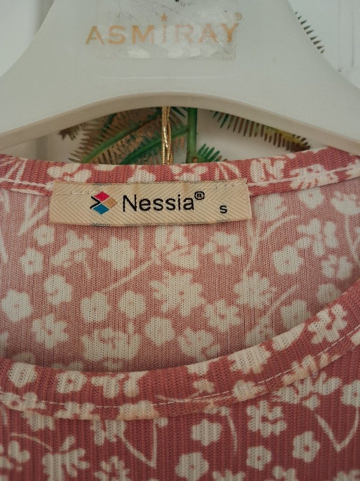 Bej Uzun Kollu Bohem Uzun Elbise - Görsel 5