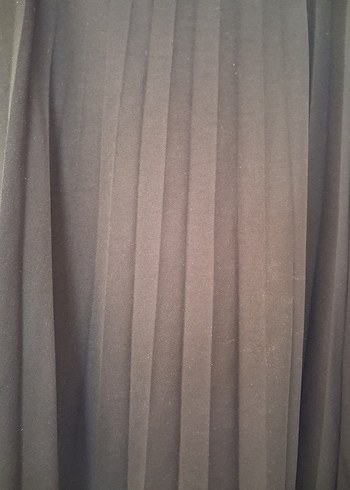 Siyah Pilili Uzun Kadın Etek - Görsel 3