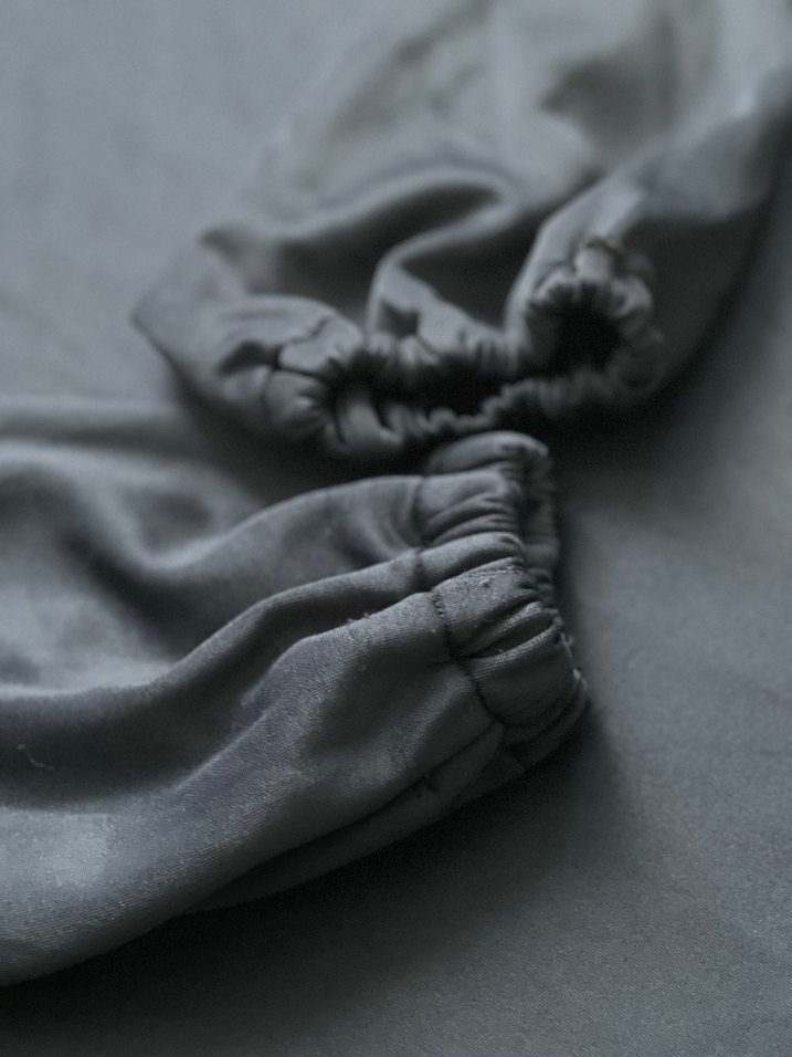 Lacivert  Uzun Kollu Salaş elbise - Görsel 2