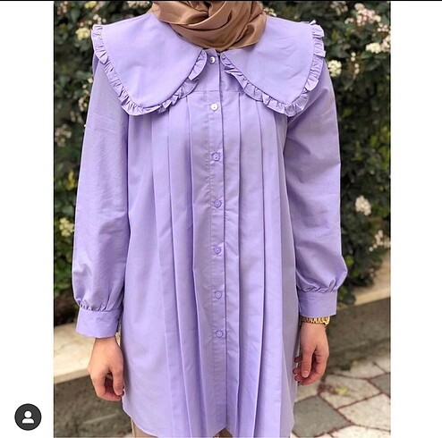 Bebe yaka lila tunik