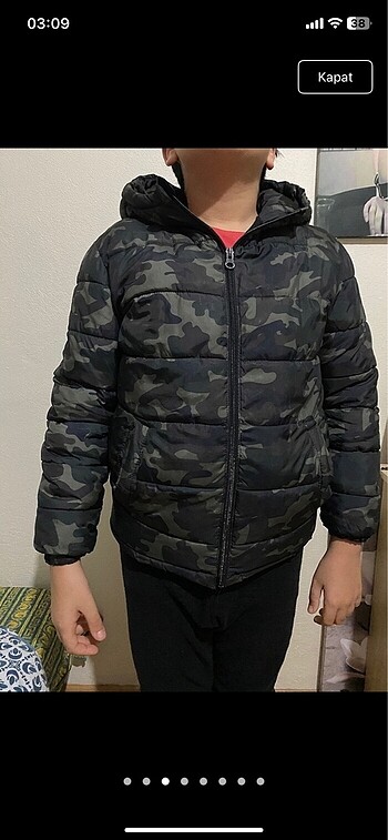 10 Yaş Beden Mango Erkek Çocuk Mont