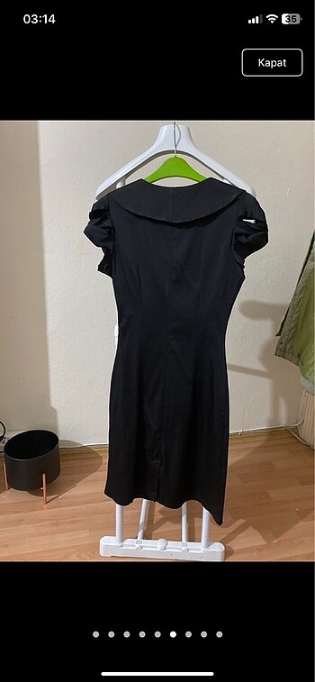 Siyah Midi Boy Abiye - Görsel 6