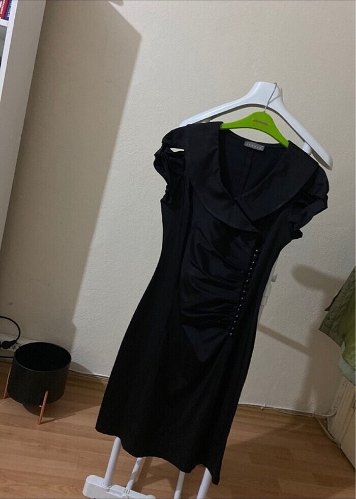 Siyah Midi Boy Abiye - Görsel 3