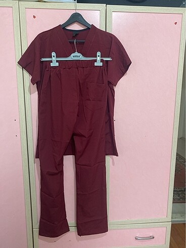 xs Beden bordo Renk Bordo Sağlıkçı Forması