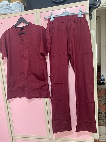 xs Beden Bordo Sağlıkçı Forması