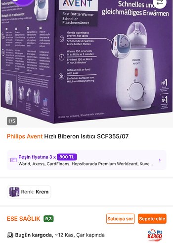 Philips Avent Bebek Biberon ısıtıcı - Görsel 4