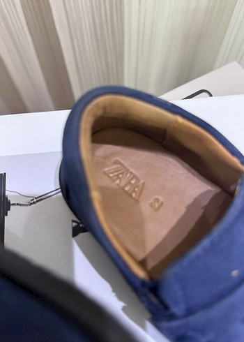 Mavi Süet Erkek Çocuk Özel Ayakkabı - Görsel 5