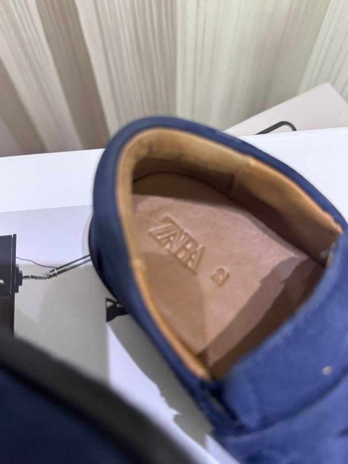 Mavi Süet Erkek Çocuk Özel Ayakkabı - Görsel 5