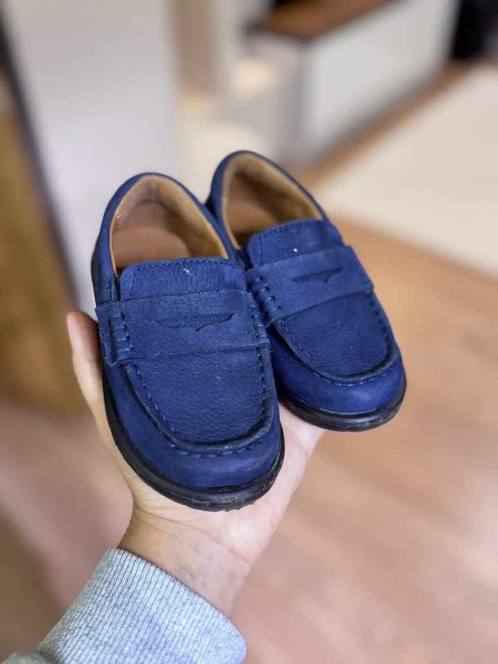 Mavi Süet Erkek Çocuk Özel Ayakkabı - Görsel 2