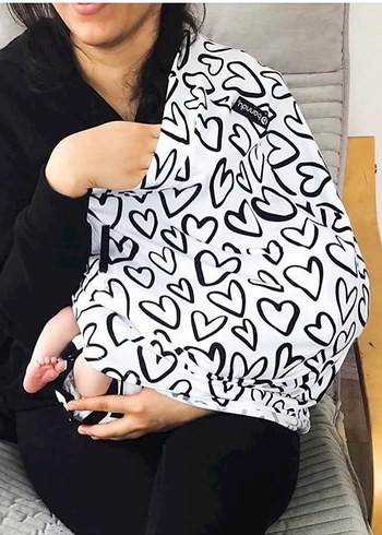 Banndu marka Beyaz Desenli Emzirme Örtüsü - Görsel 2