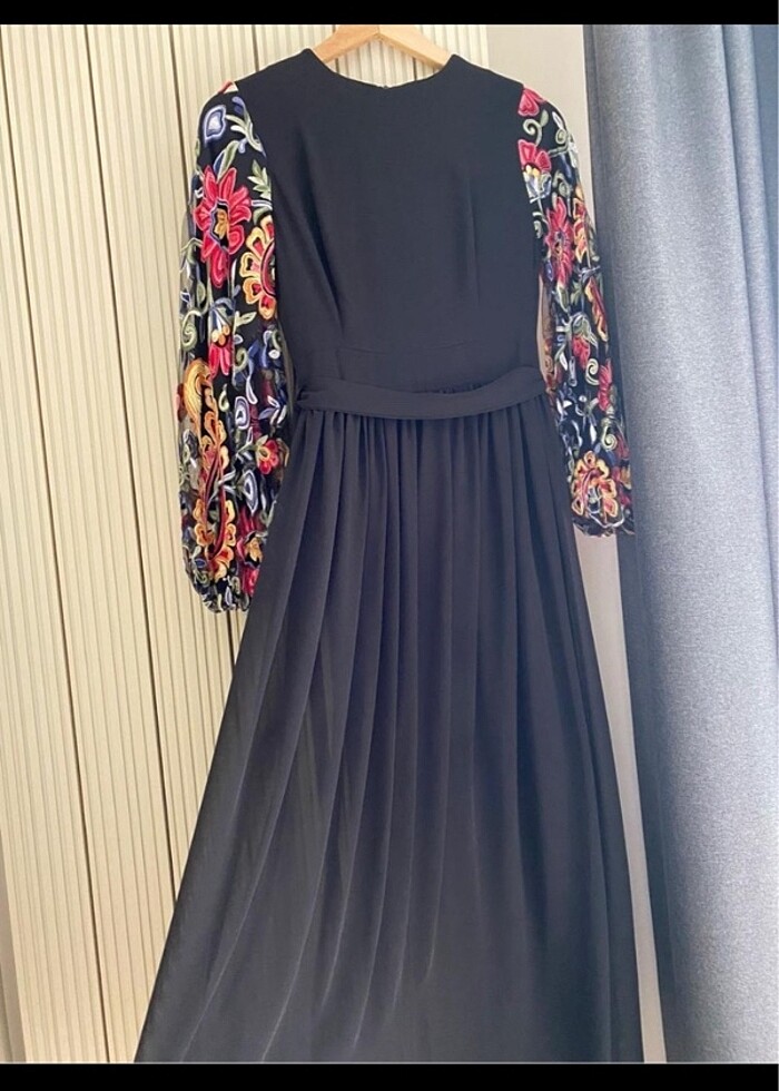 Meri store şifon kol detaylı elbise - Görsel 2