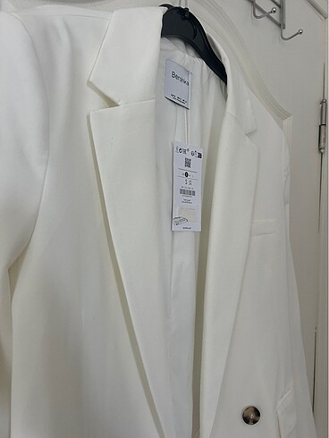 s Beden Beyaz blazer ceket