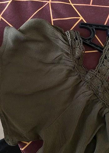 Dantel Detaylı  Bohem Kadın Bluz - Görsel 3