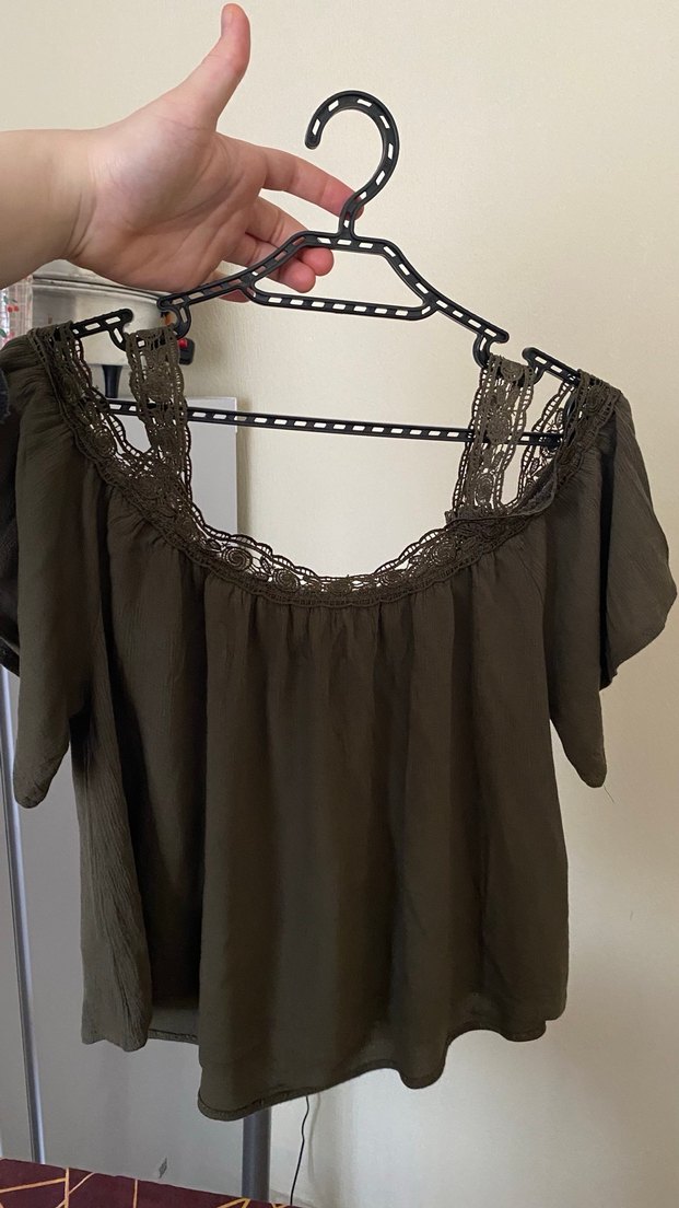 Dantel Detaylı  Bohem Kadın Bluz - Görsel 5