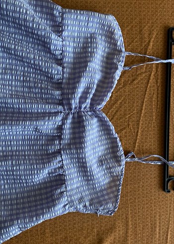 HM mor Straplez elbise - Görsel 3