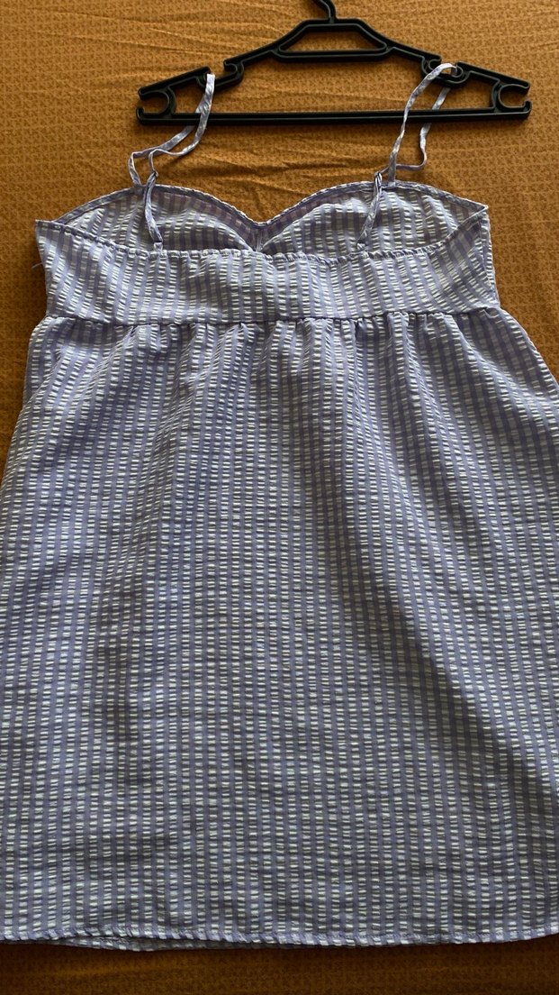 HM mor Straplez elbise - Görsel 5