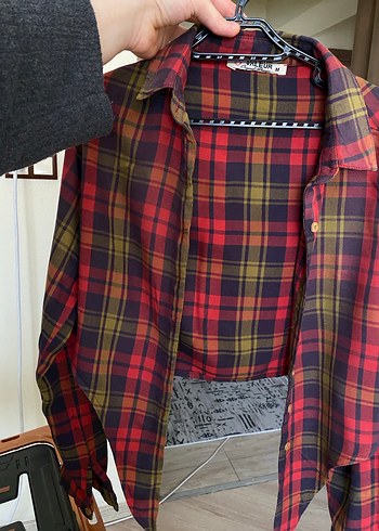 Düğmeli, Uzun Kollu crop Gömlek - Görsel 4