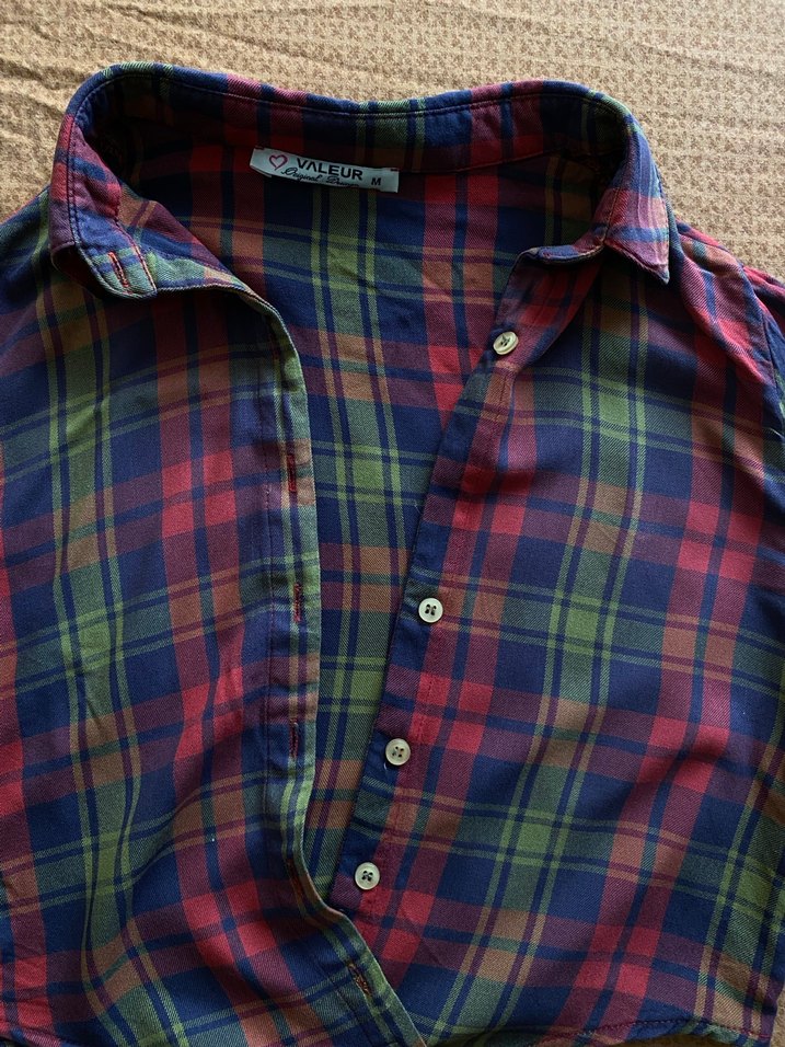 Düğmeli, Uzun Kollu crop Gömlek - Görsel 2