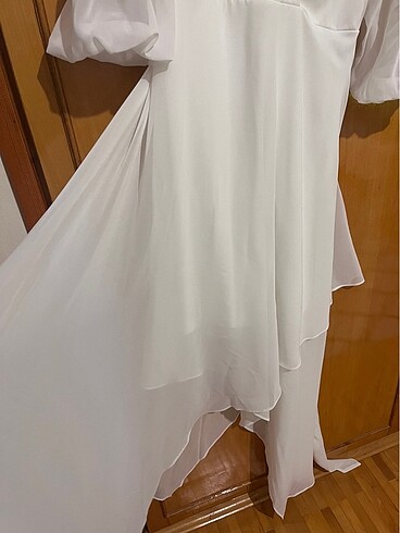 Şifon nikah elbisesi