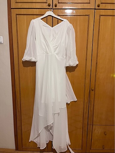 l Beden Şifon nikah elbisesi