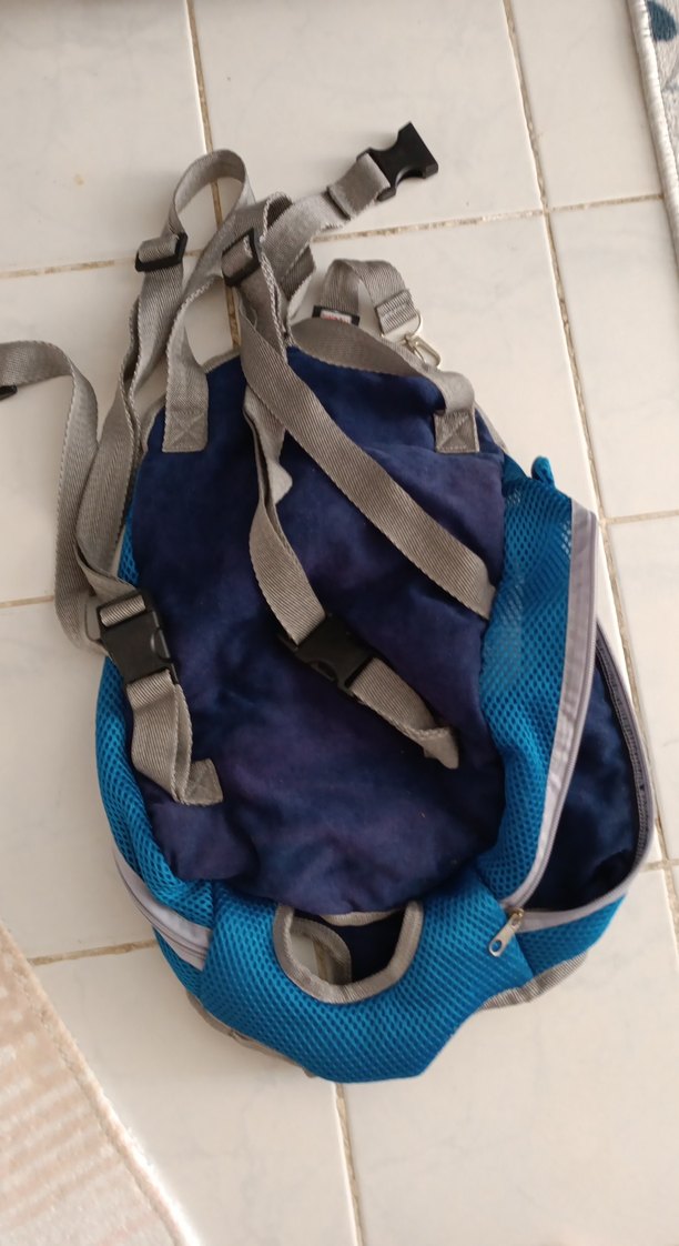 Sıfır ürün hiç kullanılmadiMavi ve Gri kedi taşıyıcı - Görsel 2