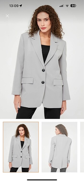 Diğer Gri blazer ceker