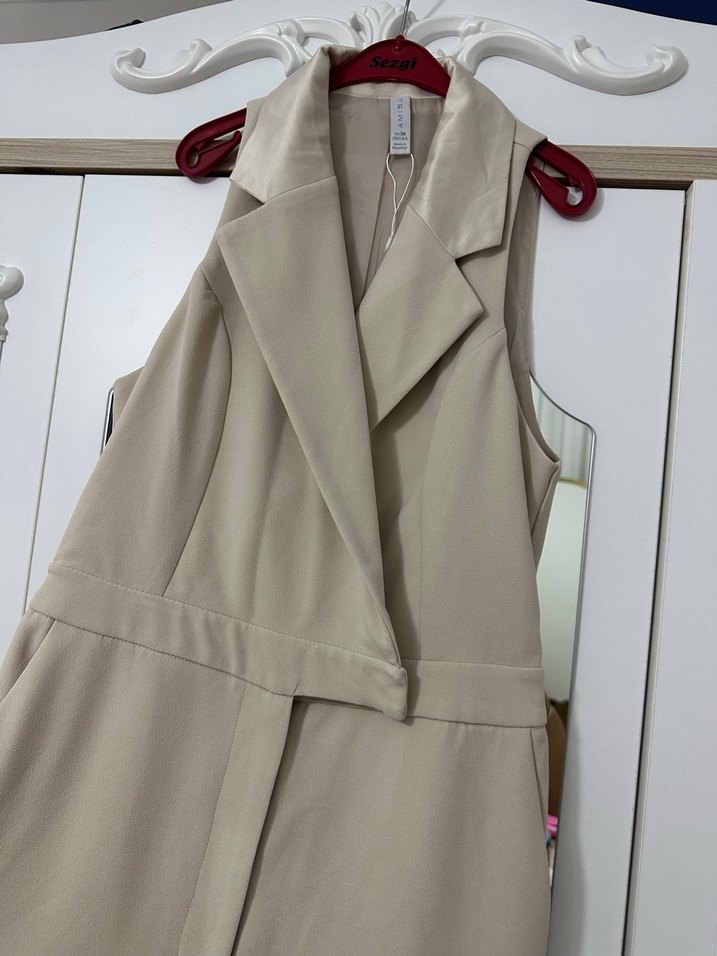 Bej Kemerli Kadın Uzun Tulum - Görsel 3