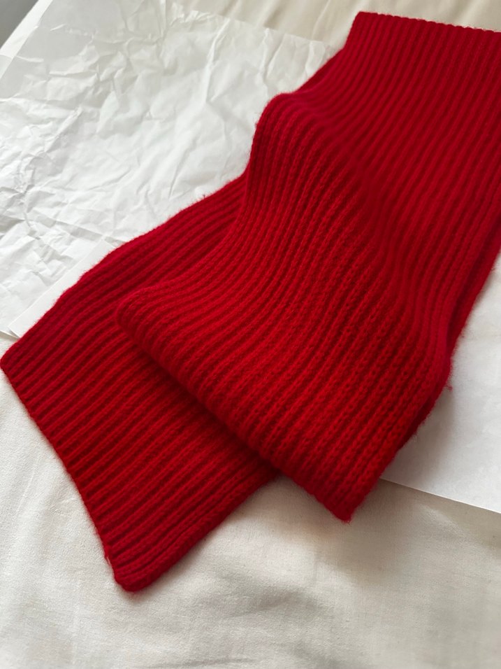 Kırmızı Kadın Triko Kazak - Görsel 2