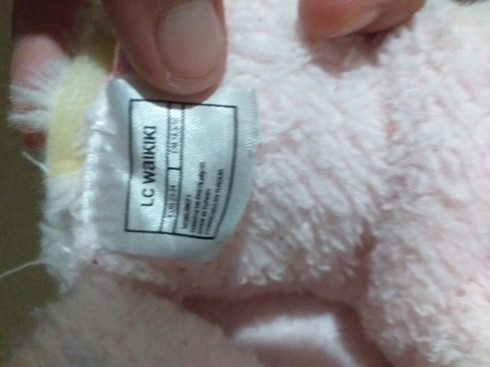 Kız Çocuk Beyaz Nakışlı Sıcak Peluş Terlik - Görsel 2