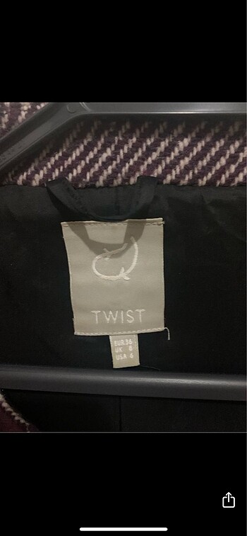 s Beden bordo Renk Twist kaban