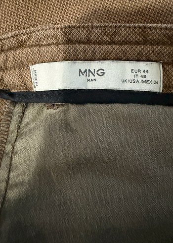 MANGO ERKEK KAHVERENGİ KETEN BERMUDA ŞORT - Görsel 4