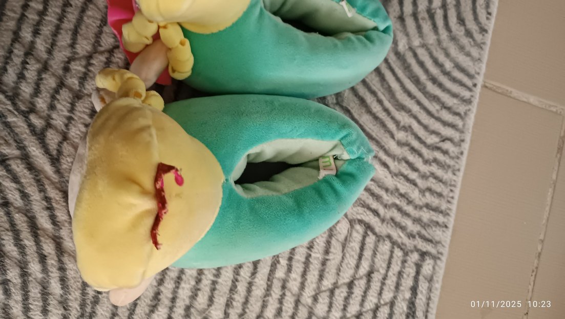 Pastel Renkli Prenses Bebek panduf - Görsel 4