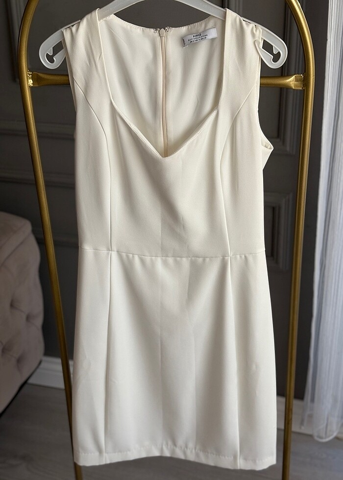 BEYAZ MANGO ELBİSE - Görsel 3